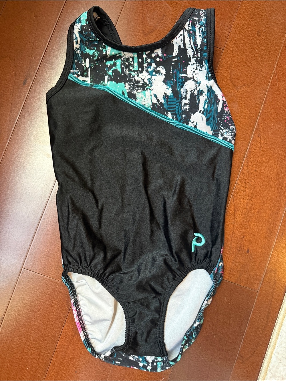 Plum Black Multicolor Leo Leotard size child medium